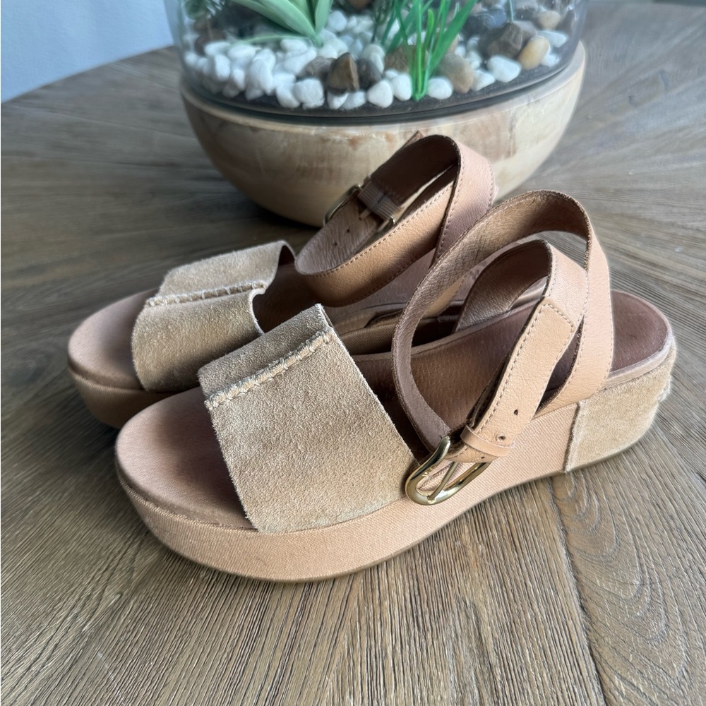 UGG Women's Beige Platform Sandals